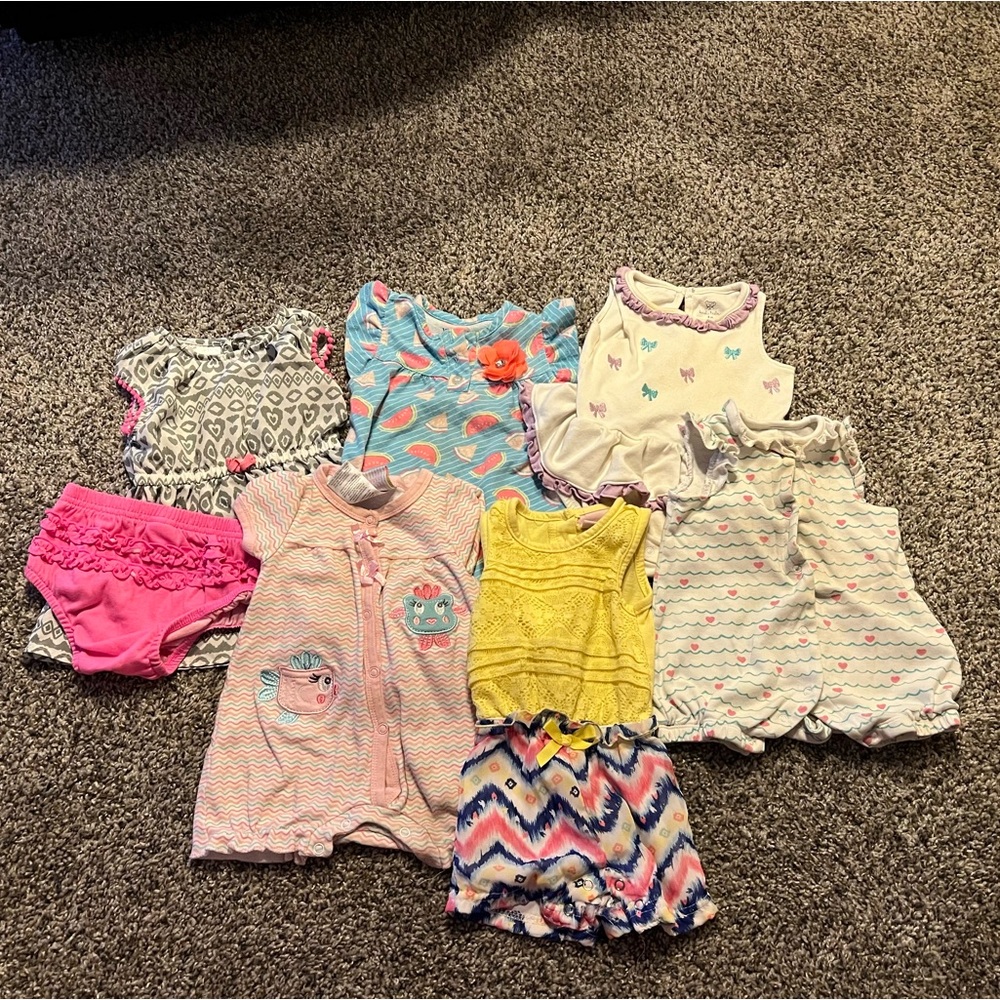 Baby girl one piece lot